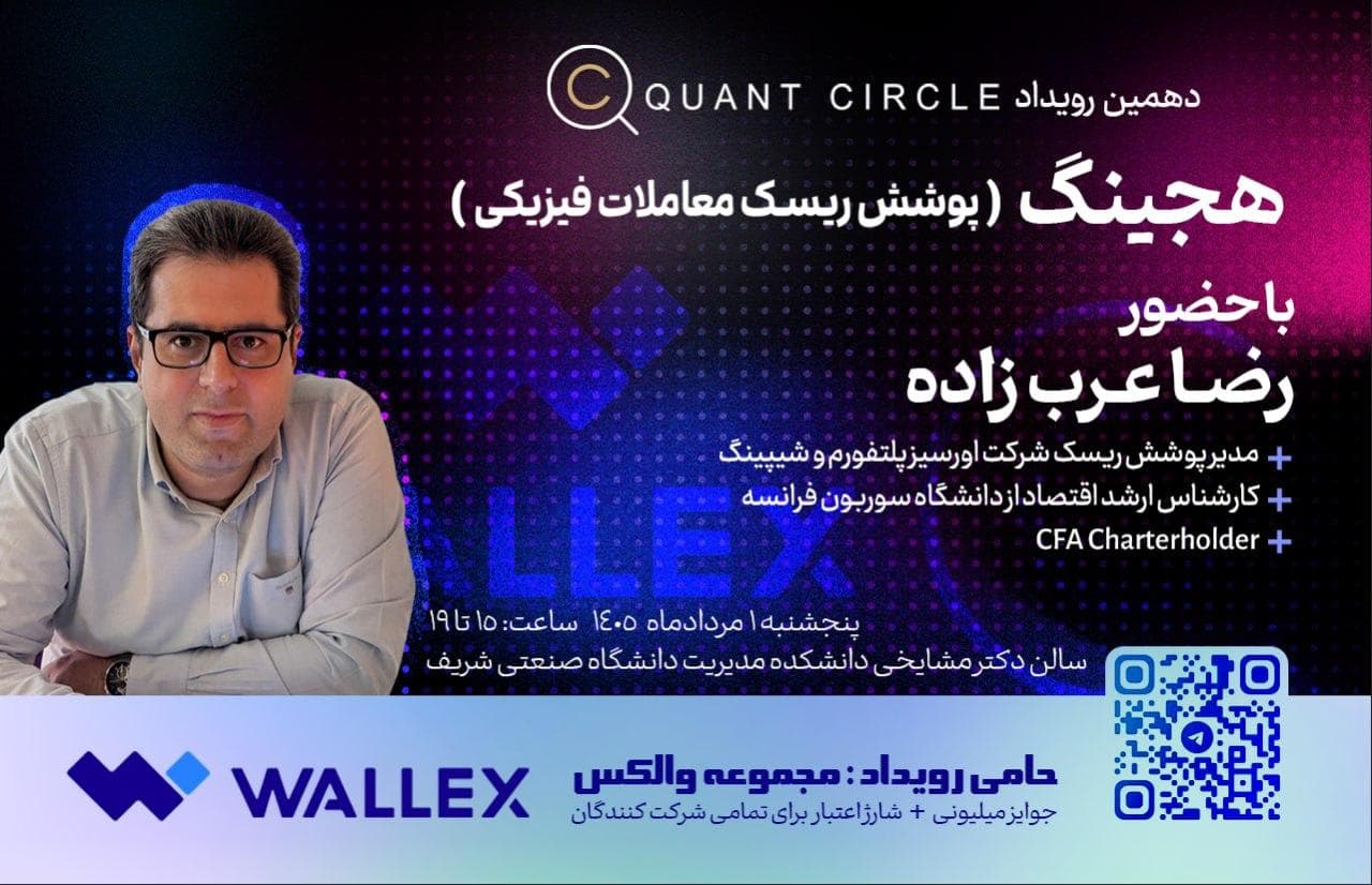 پوستر رویداد نهم — هجینگ — پوشش ریسک معاملات فیزیکی