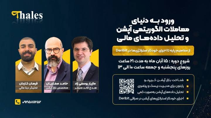 پوستر دوره — Algorithmic Options Trading & Financial Data Analysis